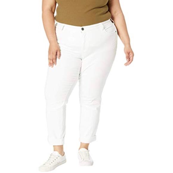 Kut From the Kloth Womens Jeans 18W Catherine Slouchy Boyfriend White Stretch - Picture 2 of 16